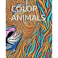 color animals adult (Spanish Edition)