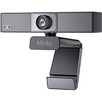 𝐒𝐀𝐕𝐄 𝟔𝟎% 4K Webcam with Noise Cancelling Mic, Full HD Web Camera Wide Screen Video Calling Recording Game Streaming for Mac OS X Win 10 8 7 Vista XP (4K)