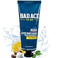 Aqua After Shave Balm For Men | Korean Skin Care, Men's Post Shave Lotion | Calms & Soothes Skin from Redness, Irritation & Razor Burn | Jeju Ocean (3 oz)