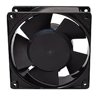 Rodale E1597 Cooling Fan, AC, Terminal Leads, 120V, 120 mm x 120 mm x 38 mm