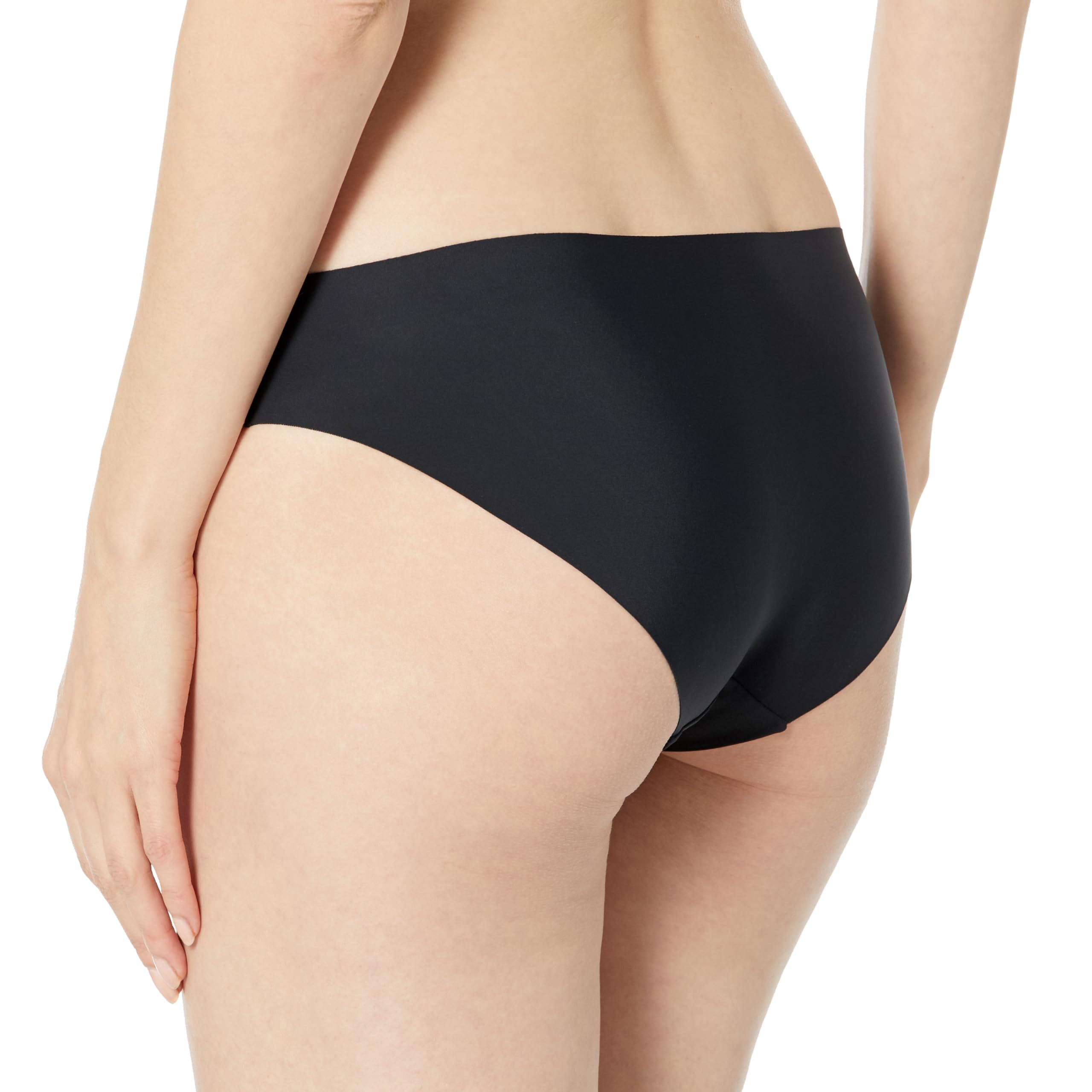 Under Armour Women's Pure Stretch No Show Bikini, 3-Pack Microfiber Underwear