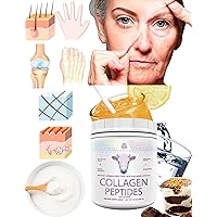 Collagen Peptides Unflavored for Skin/Hair/Nails/Joints/Colon Health,Grass Fed Pasture Raised,Pure Hydrolyzed Type 1&3,Instant Dissolve into Coffee/Juice/Shakes,Sugar Free,Non-GMO(41 Servings)