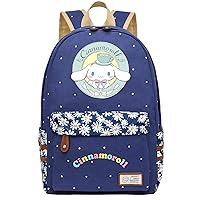 Cute Cinnamoroll Backpack Casual Daypack-Large Capacity Book Bag Lightweight Laptop Computer Knapsack for College