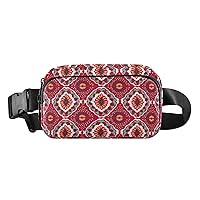 ALAZA Tribal Ethnic Geometric Aztec Style Belt Bag Waist Pack Pouch Crossbody Bag with Adjustable Strap for Men Women College Hiking Running Workout Travel