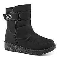 Almusen Snow Boots for Women Winter Shoes: Comfortable Warm Fur Lined Ankle Booties Non Slip Waterproof Outdoor Boot