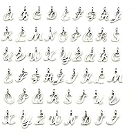 Sexy Sparkles 104pcs/4sets Alphabet Letter Charms A-Z Charms for Jewelry Pendant Making and DIY