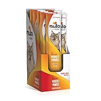 Nulo Freestyle Grain-Free Perfect Purees Premium Wet Cat Treats, Squeezable Meal Topper for Felines, High Moisture Content to Support Cat Hydration, 0.5 Ounce, Chicken