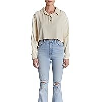 O A T NEW YORK Women's Luxury Clothing Short Sleeve Pull on Cropped Sweater, Comfortable & Stylish