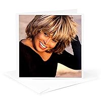 3dRose Greeting Card Tina Turner - 6 by 6-inches (gc_3900_5)
