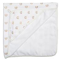 lulujo Hooded Towel Soft Absorbent Cotton Dual Layered Baby Bath Towel with Hood| 40in x 40in| Boho Rainbows