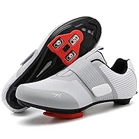 Cycling Shoes for Men and Women Road Bike Shoes Compatible with Peloton Pre-Installed with Delta Cleats Bicycle Riding Footwear Shoes