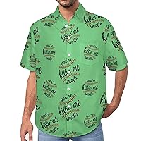 You're Killin' Me Smalls Baseball Casual Mens Shirts Short Sleeve Button Down Tops Blouse with Pocket