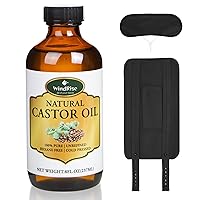 Castor Oil Pack, Castor Oil Organic Cold Pressed Unrefined Glass Bottle (8fl.oz/237ml), Castor Oil Pack Wrap Organic Cotton, Castor Oil Packs for Liver Detox