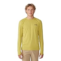 Mountain Hardwear Men's Crater Lake Long Sleeve Crew Shirt for Hiking, Camping, Outdoor Adventures, and Casual Wear