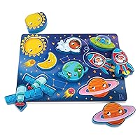 B. toys- Peek & Explore - Outer Space- Chunky Puzzle – Puzzle for Toddlers, Kids – Space Puzzle – Planets, Astronauts, Spaceships – 2 Years +
