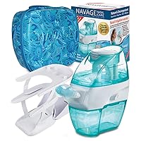 Navage Essentials Bundle - Navage Nasal Irrigation System - Saline Nasal Rinse Kit with 1 Navage Nose Cleaner, 30 SaltPods, Countertop Caddy and Paisley Travel Case