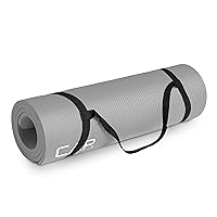 CAP Barbell High Density Exercise Yoga Mat with Strap | Multiple Options