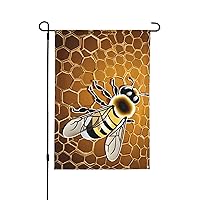 Bee Honeybee Print Garden Flag 28