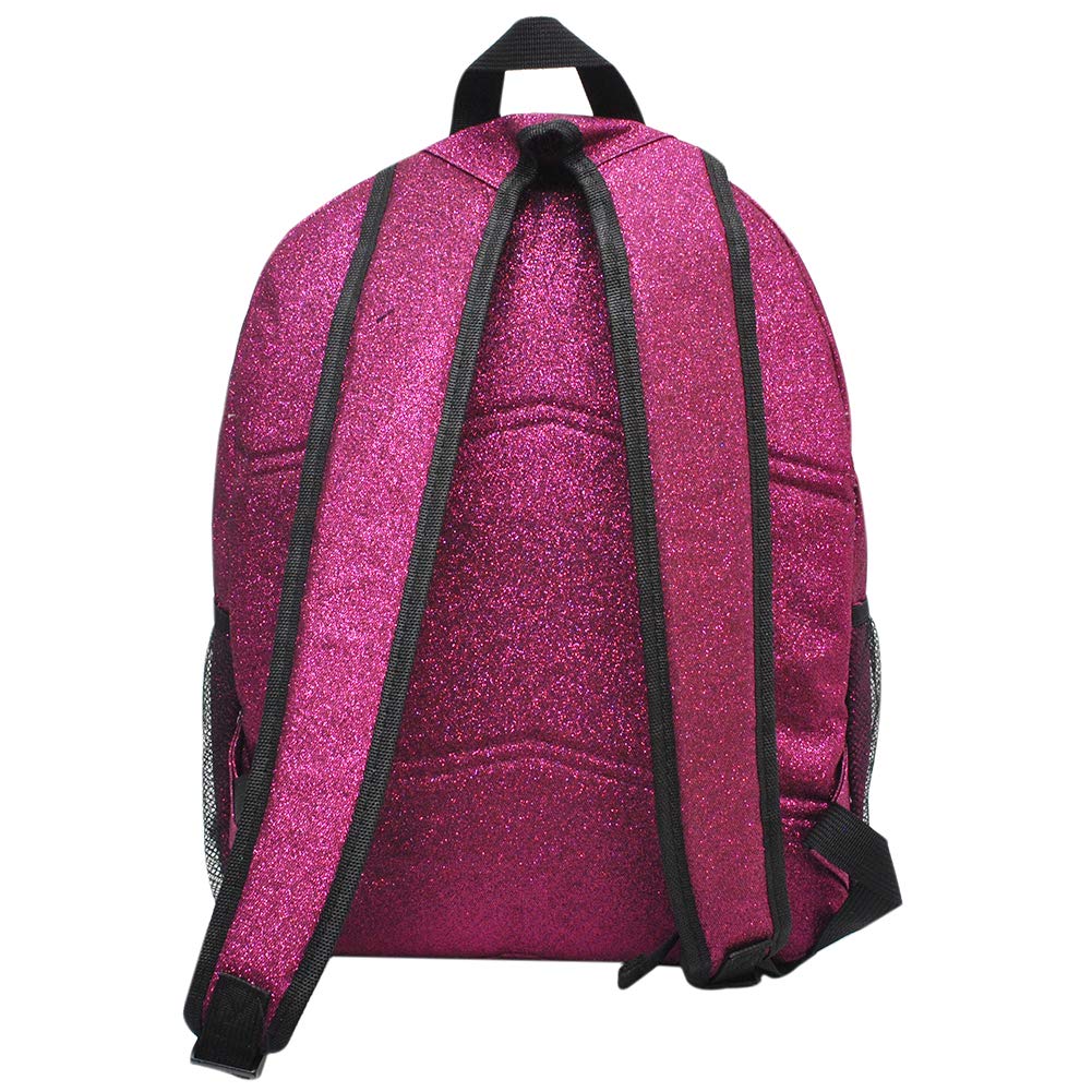 NGIL Canvas School Backpack (Glitter-Hot Pink)