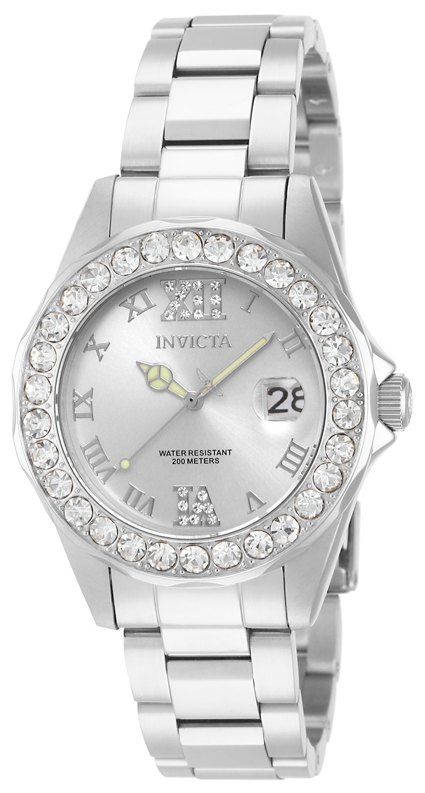 Invicta Women's Pro Diver/Sea Base38mm Stainless Steel Quartz Watch, Silver, Gold, Two Tone (Model: 15251, 20387, 20389, 20391)