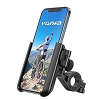 Upgraded Bike Phone Mount 360° Rotatable Universal Bicycle Motorcycle Scooter Bike Accessories Handlebar Phone Clip Holder for Any Smartphones Between 3.5 and 7.0 inches