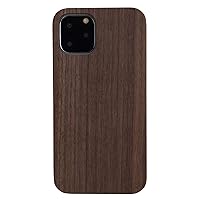 BoxWave Case Compatible with Apple iPhone 11 Pro Max (Case by BoxWave) - True Wood Minimus Case, Wood Cover w/Durable Hard Shell Edges for Apple iPhone 11 Pro Max - Walnut