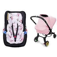 Muslin Baby Car Seat Cover & Infant Car Seat Insert