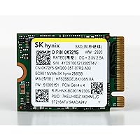 CUK Hynix BC511 (HFS256GEJ3X108N) 256GB Gen4 M.2 2230 PCIe NVMe Internal Solid State Drive (SSD) Bulk OEM Tray