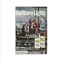 BAZZI Marlboros Poster Cigarettes Poster Vintage Poster 13 Canvas Poster Bedroom Decor Office Room Decor Gift Unframe-style 08x12inch(20x30cm)