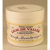 White Ginger Organic Hand & Body Creme Deep Moisturizer Lilie De Vallee 4 oz Cr