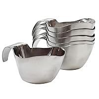 12 oz Stackable Gravy Boat, Stainless Steel