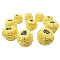 Cotton Crochet Set of 10 Pcs Anchor Knitting Thread Tatting Yarn Embroidery Ball