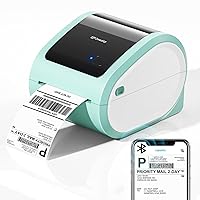 Bluetooth Shipping Label Printer 4x6 - D520BT Wireless Thermal Label Printer for Small Business, Thermal Printer for Shipping Packages, Compatible with USPS, Shopify, Amazon