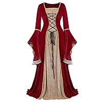 Kranchungel Renaissance Dresses for Women Costume Fairy Renaissance Dress Ball Gown Medieval Irish Peasant Dress