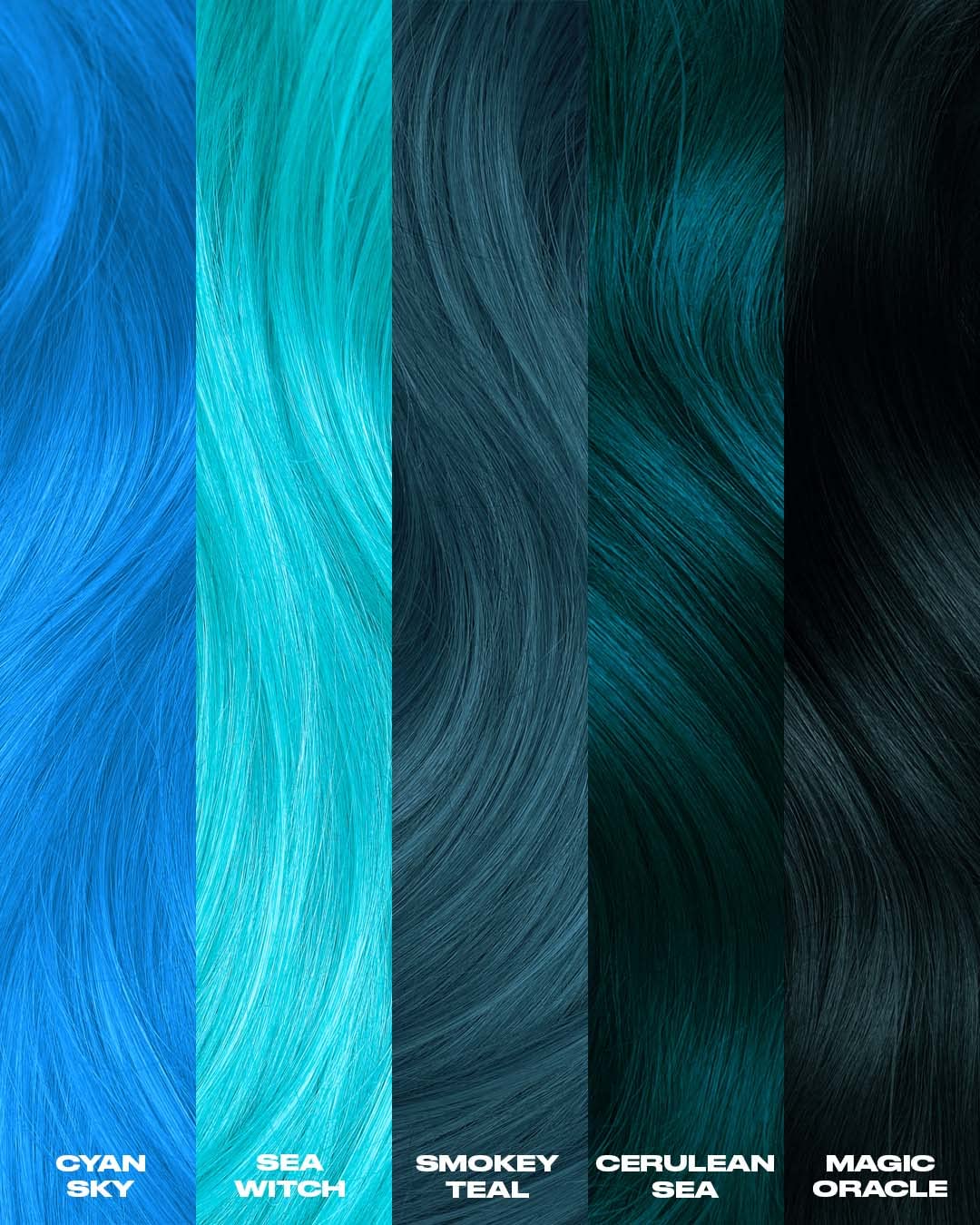 Lunar Tides Semi-Permanent Hair Color (43 colors) (Cyan Sky, 4 fl. oz.)