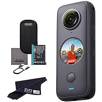 Insta360 ONE X2 360 Camera with Touchscreen - 5.7K30 360 Video, Front SteadyCam Mode, 18MP 360 Photo + InstaPano (No Card)