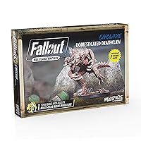 Modiphius Entertainment Ltd Fallout Wasteland Warfare: Enclave-Domesticated Deathclaw - 1 Miniature, 32mm Unpainted Figure, Captial Wave, RPG
