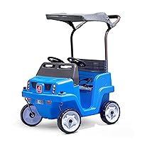 Step 2 Side-by-Side Push Around SUV Car for Kids, Easy Steer Double Rider Push Car, Toddlers Ages 1.5 - 5 Years Old, Ideal Stroller Substitute, Blue, 39
