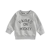 Karuedoo Toddler Baby Girl Boy Football Outfit Game Day Sweatshirt Long Sleeve Pullover Oversized Sweater Top Fall Clothes