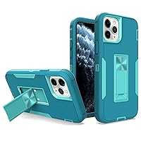 IVY 2in1 PC TPU Full Body Protective Case Cover for iPhone 11 Pro with Stand, Car Magnetic Suction, Screen&Camera Protection - Baby Green