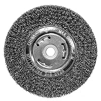 Century Drill & Tool 76864 Crimped Wire Bench Grinder Wheel, 6