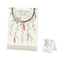 Lillian Rose Boho Baby Shower Guest Signing Canvas