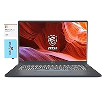 MSI Prestige 15 A10SC-011 Gaming and Business Laptop (Intel i7-10710U 6-Core, 32GB RAM, 2TB m.2 SATA SSD, GTX 1650 [Max-Q], Win 10 Pro) with MS 365 Personal, Hub