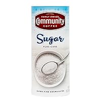 Community Coffee Extra Fine Granulated Sugar, 16 Ounce (Pack of 6)