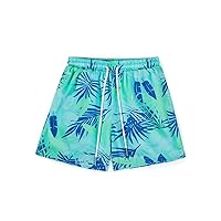 Haloumoning Boys Swim Trunks with Compression Liner Swim Shorts Quick Dry 2 in 1 Beach Shorts 5-14Y
