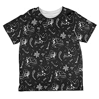 Dinosaur Dino Bones Fossil Pattern All Over Toddler T Shirt