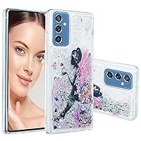 Case for Galaxy A05S,Glitter Quicksand Moving Love Hearts Star Flower Cute Cartoon Animals Flowing Liquid Protective Soft Women Girl Phone Case for Samsung Galaxy A05S (Angel Girl)