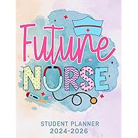 Nursing Student Planner 2024-2026: Nurse in Progress Loading | Large 3 Years Nursing Calendar Schedule Organizer | 36 Months Jan 2024-Dec 2026 | Monthly, Weekly with Holidays, Nursing Student Gifts