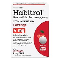 Habitrol Nicotine Lozenges 4 mg Cherry Flavor – 72 Count – Stop Smoking Aid – Reduce Cravings and Withdrawal Symptoms