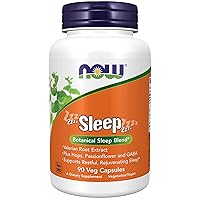 Supplements, Sleep with Valerian Root Extract Plus Hops, Passionflower and GABA, Botanical Sleep Blend*, 90 Veg Capsules